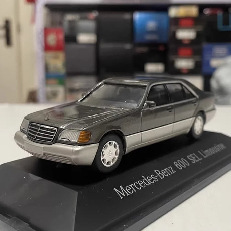 [Herpa] 1:43 Mercedes-Benz 1991 600SEL W140 Gray Model Car Die-Cast