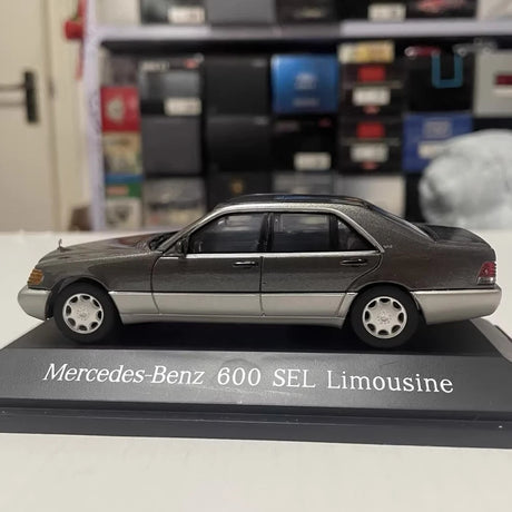 [Herpa] 1:43 Mercedes-Benz 1991 600SEL W140 Gray Model Car Die-Cast