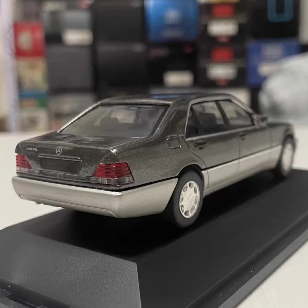 [Herpa] 1:43 Mercedes-Benz 1991 600SEL W140 Gray Model Car Die-Cast