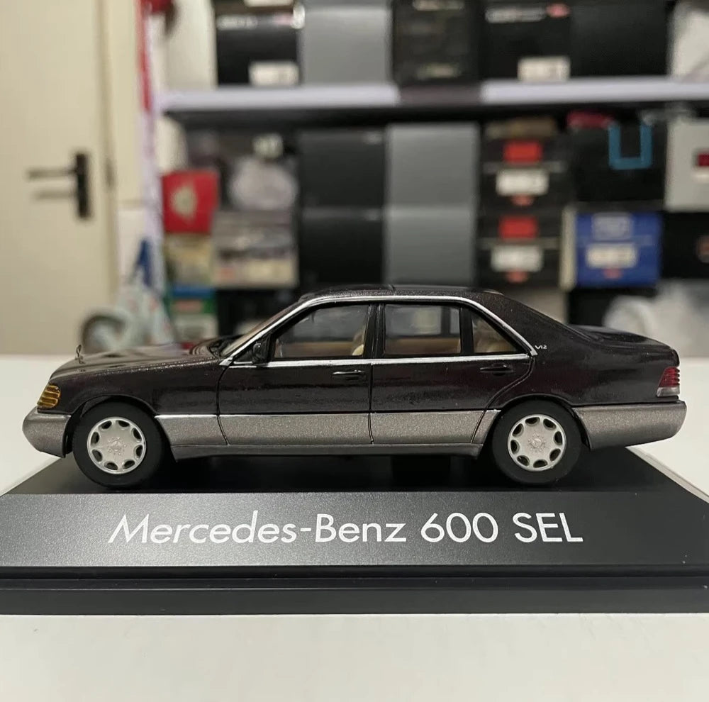 [Herpa] 1:43 Mercedes-Benz 1991 600SEL W140 Purple Model Car Die-Cast