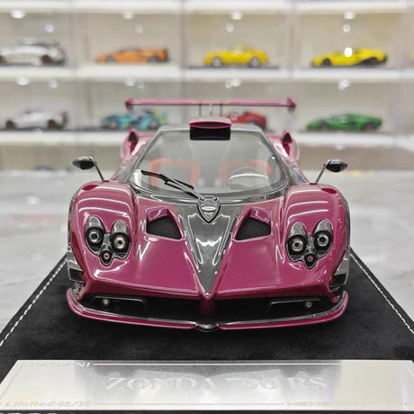 [Henson & Heaven] 1:18 Pagani 2016 Zonda 760 RS Flash Pink Model Car Resin