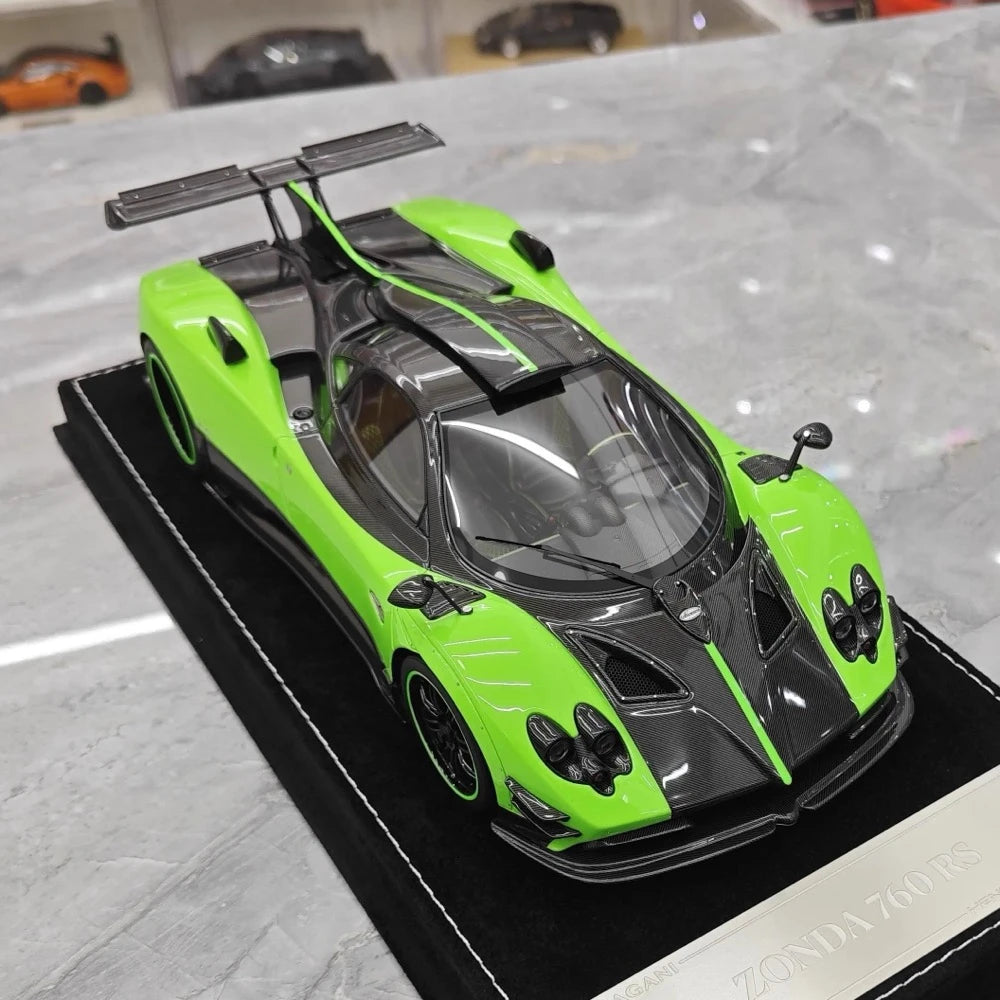 [Henson & Heaven] 1:18 Pagani 2016 Zonda 760 RS Green Model Car Resin