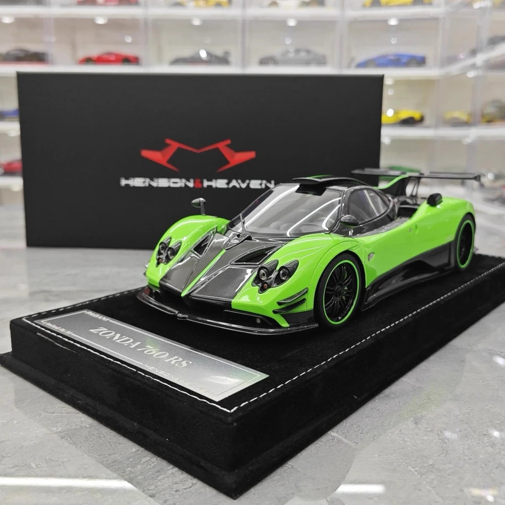 [Henson & Heaven] 1:18 Pagani 2016 Zonda 760 RS Green Model Car Resin