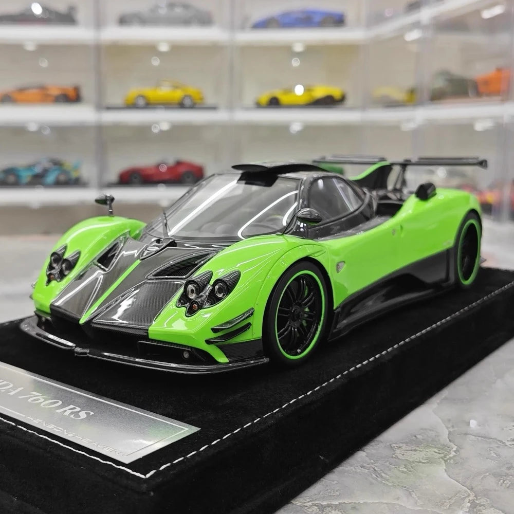[Henson & Heaven] 1:18 Pagani 2016 Zonda 760 RS Green Model Car Resin