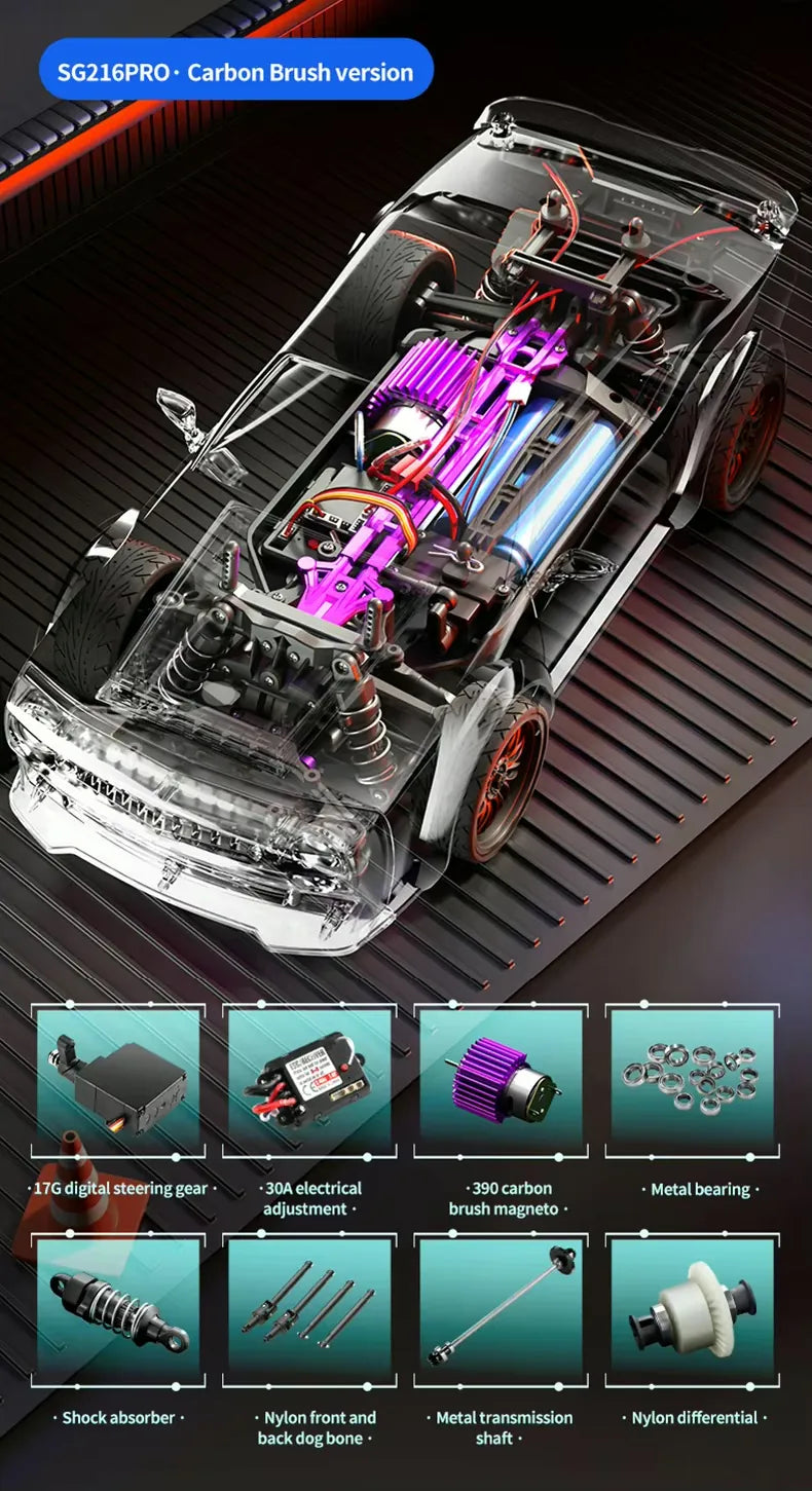1:16 Scale High-Imitation Dodge Challenger RC Drift Car RC Car