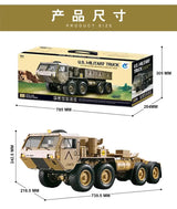 1:12 Schaal High-Imitation U.S. Military Truck 8x8 RC Car RC Car