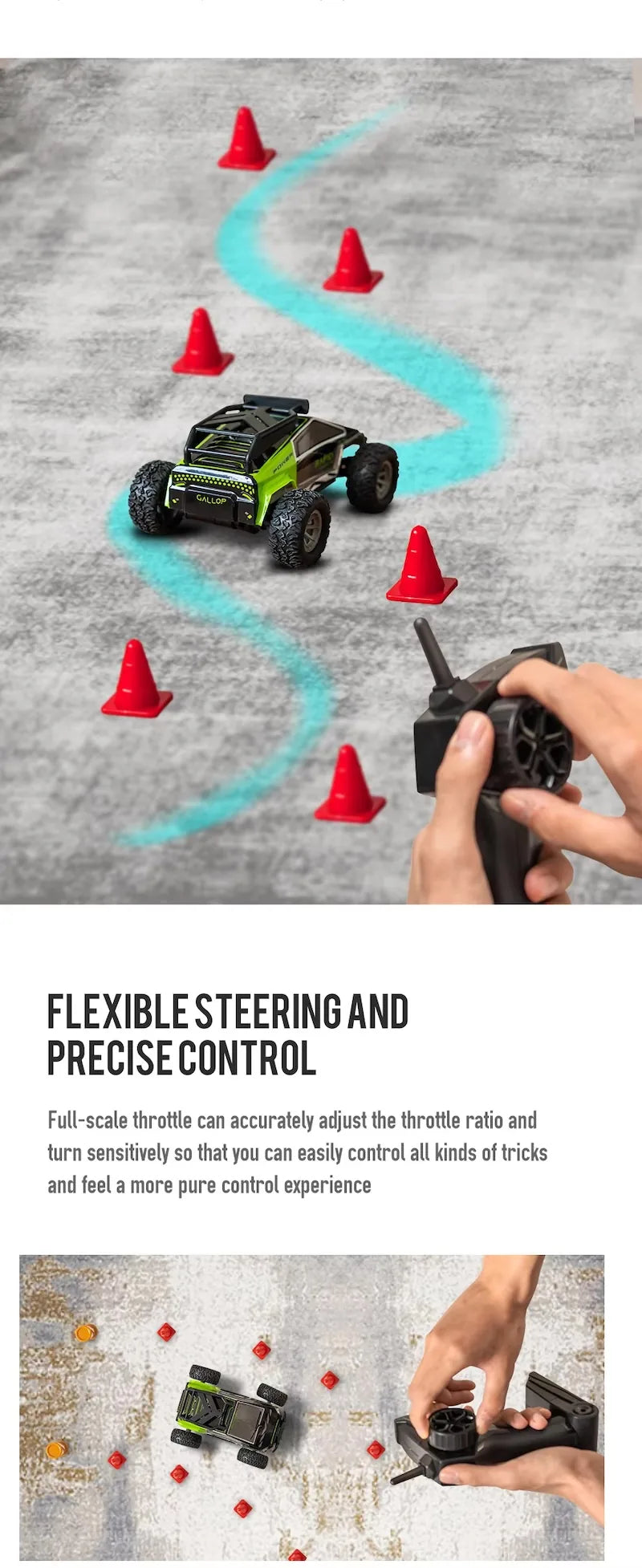 1:32 Scale High-Speed RC Off-Road Car - Dual-Channel Mini Rock Crawler RC Car