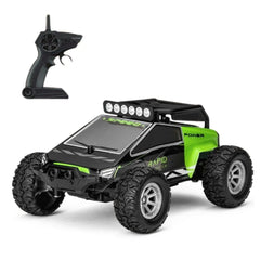 1:32 Scale High-Speed RC Off-Road Car - Dual-Channel Mini Rock Crawler Green RC Car