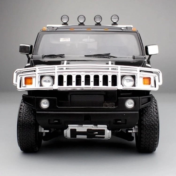 [Highway61] 1:18 Hummer 2002 H2 zwart modelauto Die-Cast