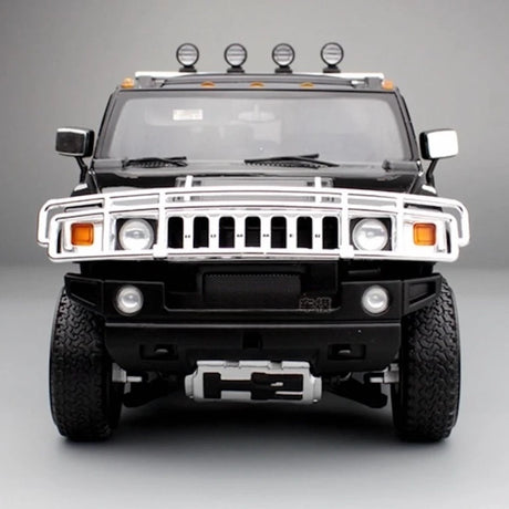 [Highway61] 1:18 Hummer 2002 H2 Black Model Car Die-Cast