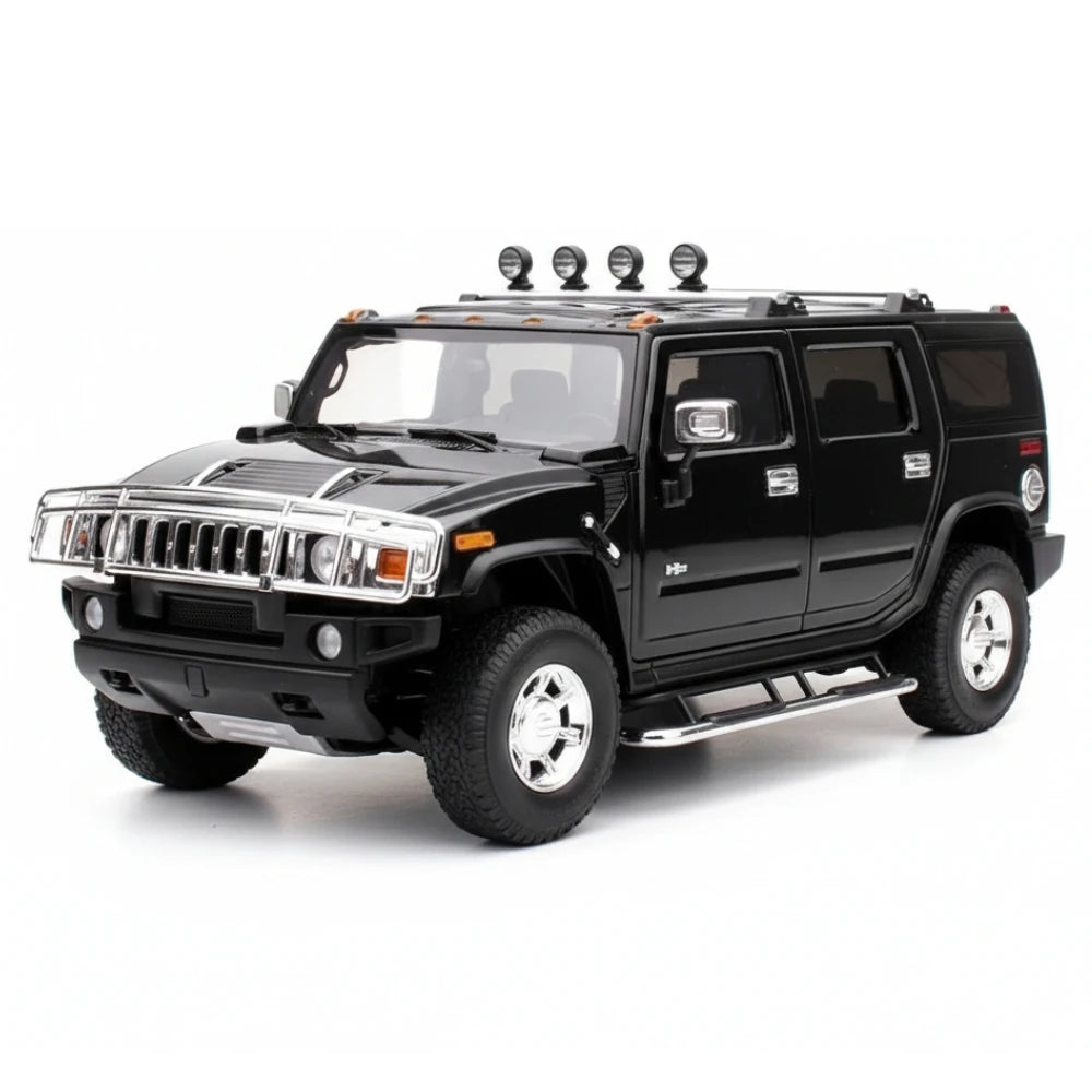 [Highway61] 1:18 Hummer 2002 H2 noir voiture miniature Die-Cast