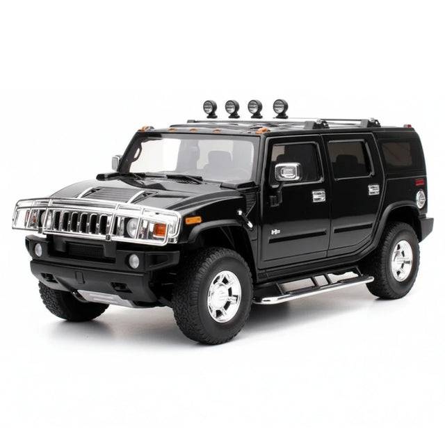 [Highway61] 1:18 Hummer 2002 H2 noir voiture miniature Die-Cast
