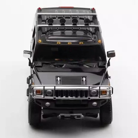 [Highway61] 1:18 Hummer 2002 H2 Black Model Car Die-Cast