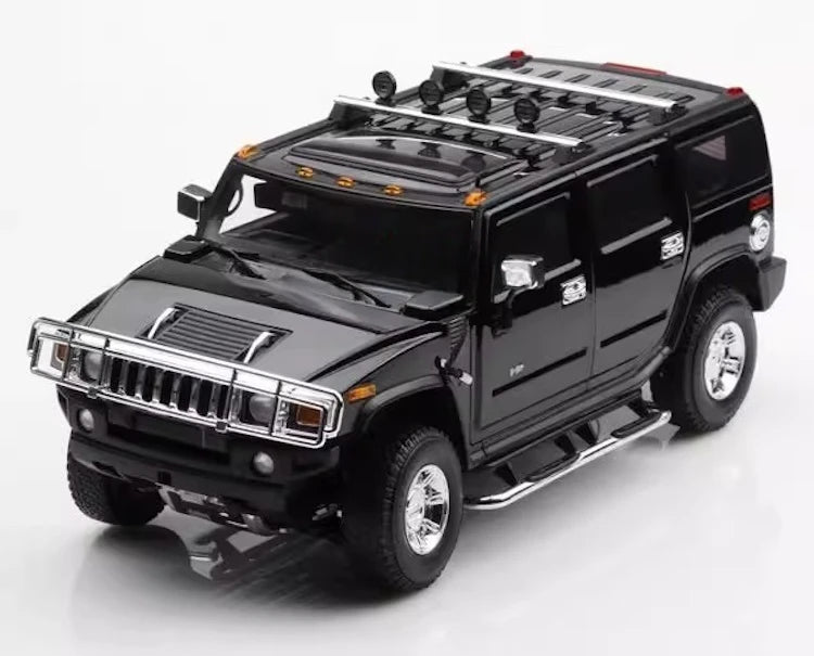 [Highway61] 1:18 Hummer 2002 H2 noir voiture miniature Die-Cast