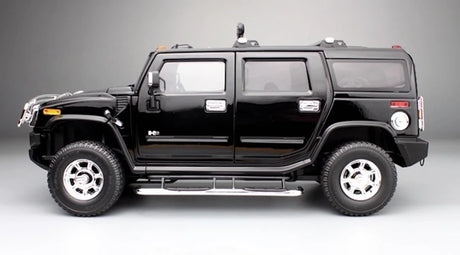 [Highway61] 1:18 Hummer 2002 H2 Black Model Car Die-Cast