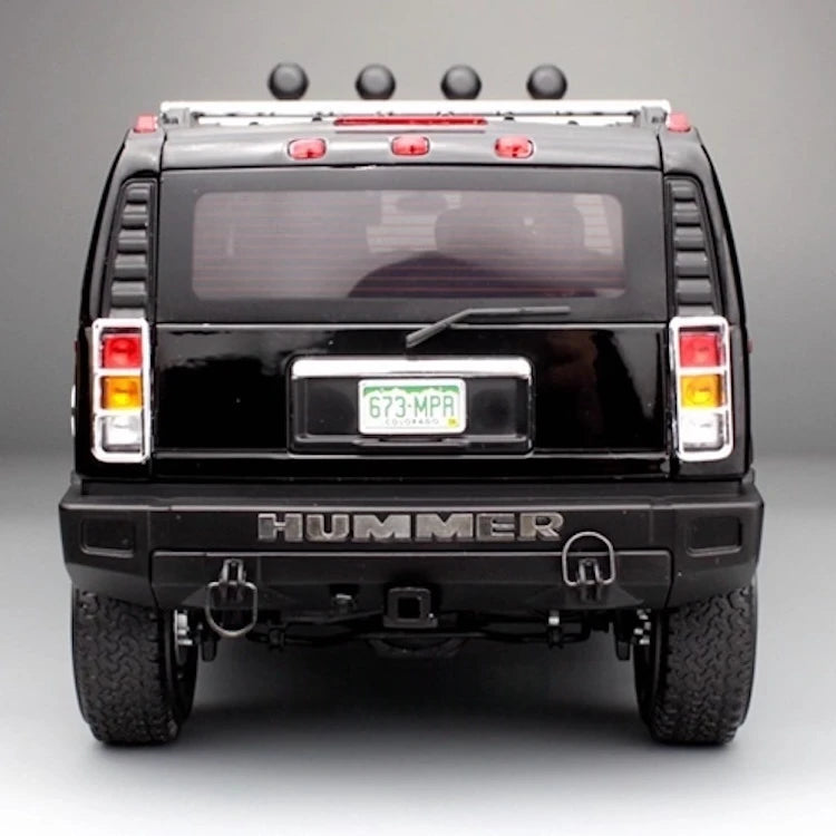 [Highway61] 1:18 Hummer 2002 H2 zwart modelauto Die-Cast