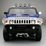 [Highway61] 1:18 Hummer 2002 H2 Blue Model Car Die-Cast
