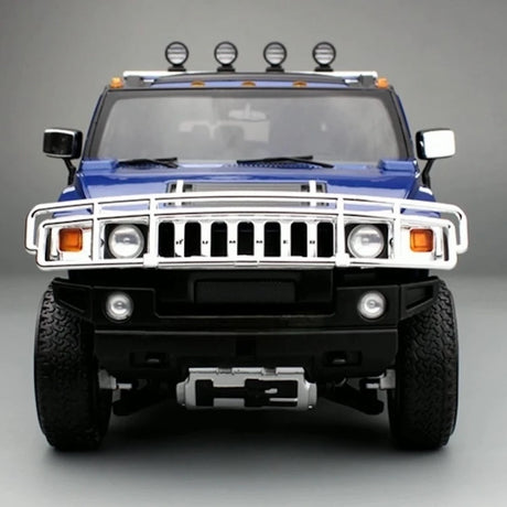 [Highway61] 1:18 Hummer 2002 H2 Blue Model Car Die-Cast
