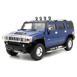 [Highway61] 1:18 Hummer 2002 H2 Blue Model Car Die-Cast