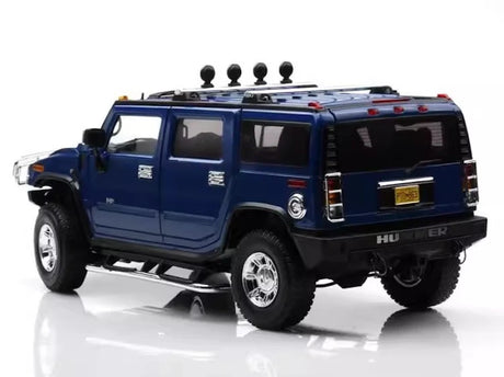 [Highway61] 1:18 Hummer 2002 H2 Blue Model Car Die-Cast
