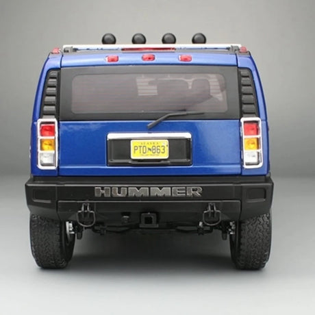 [Highway61] 1:18 Hummer 2002 H2 Blue Model Car Die-Cast