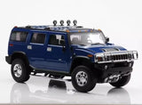 [Highway61] 1:18 Hummer 2002 H2 Blue Model Car Die-Cast