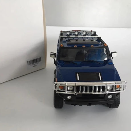 [Highway61] 1:18 Hummer 2002 H2 Blue Model Car Die-Cast