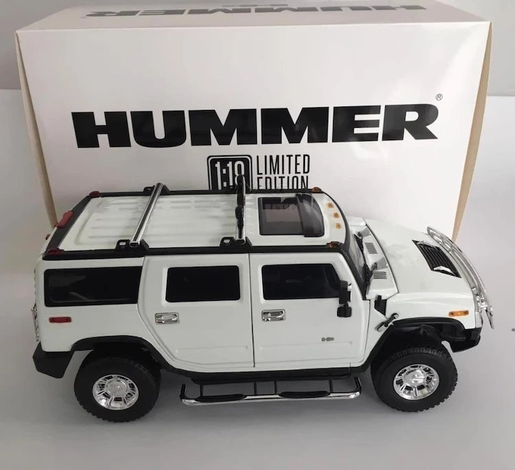 [Highway61] 1:18 Hummer 2002 H2 ホワイト モデルカー Die-Cast