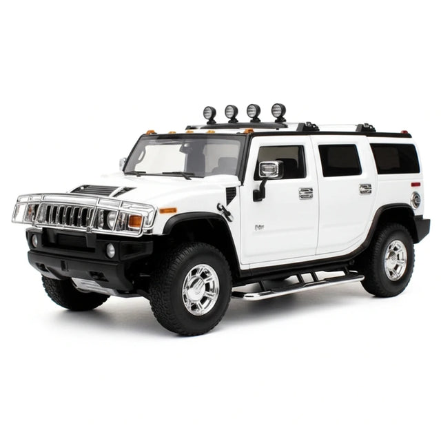[Highway61] 1:18 Hummer 2002 H2 White Model Car Die-Cast