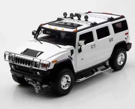 [Highway61] 1:18 Hummer 2002 H2 White Model Car Die-Cast