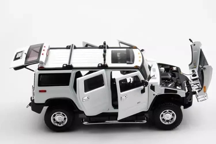 [Highway61] 1:18 Hummer 2002 H2 ホワイト モデルカー Die-Cast