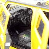 [Highway61] 1:18 Hummer 2002 H2 Yellow Model Car Die-Cast