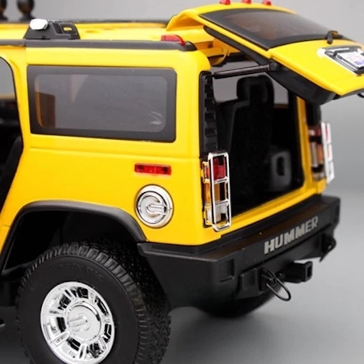 [Highway61] 1:18 Hummer 2002 H2 giallo modellino di auto Die-Cast