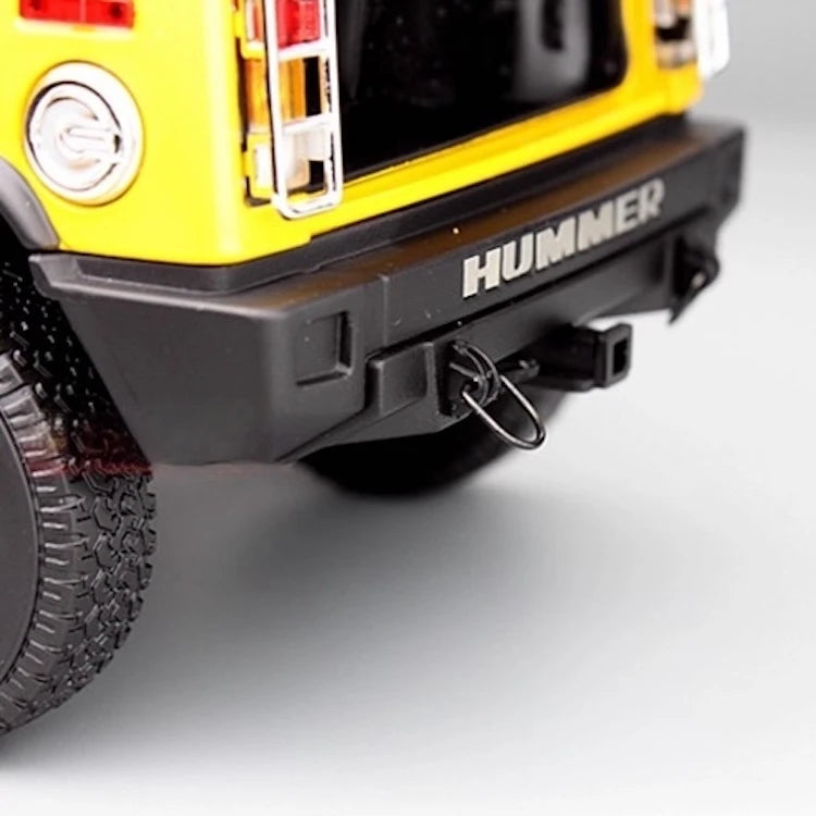 [Highway61] 1:18 Hummer 2002 H2 giallo modellino di auto Die-Cast