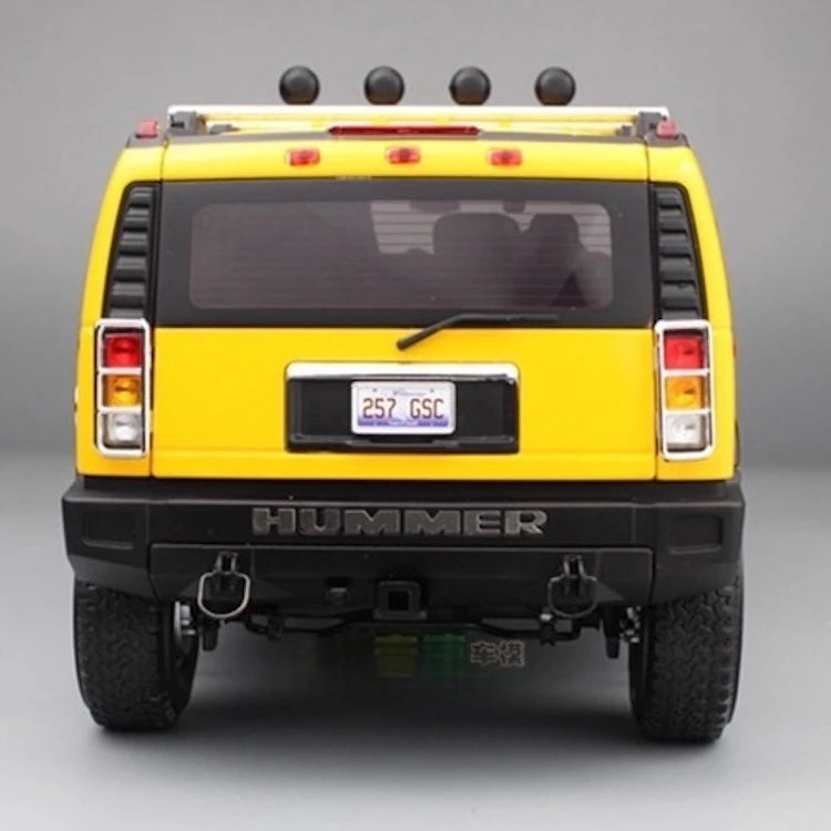 [Highway61] 1:18 Hummer 2002 H2 giallo modellino di auto Die-Cast