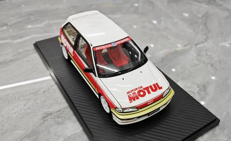 1:18 Honda 1987 Civic EF SiR Motor Sport Die Cast Model Car