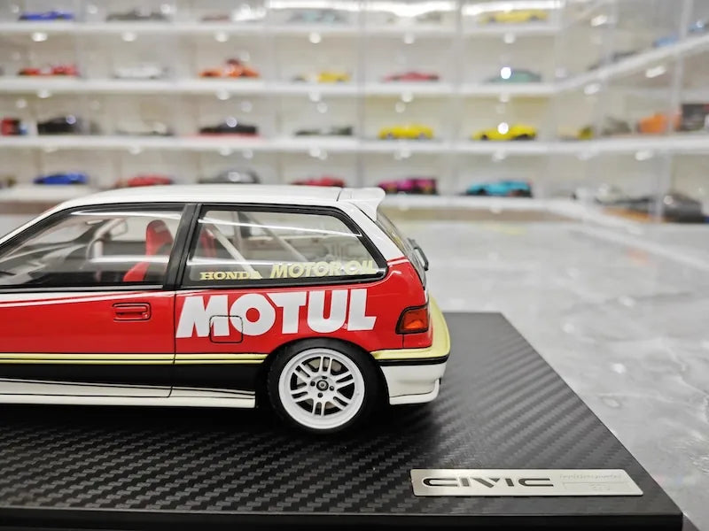 1:18 Honda 1987 Civic EF SiR Motor Sport Die Cast Model Car