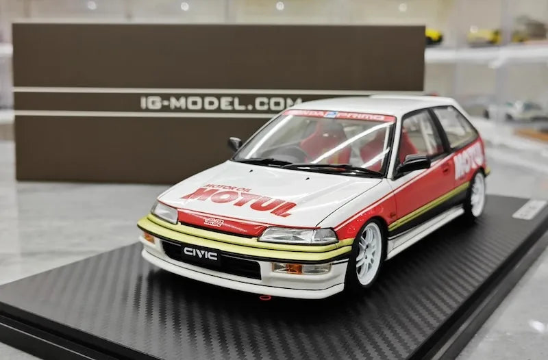 1:18 Honda 1987 Civic EF SiR Motor Sport Die Cast Model Car