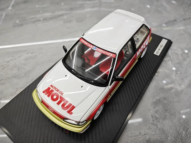 1:18 Honda 1987 Civic EF SiR Motor Sport Die Cast Model Car
