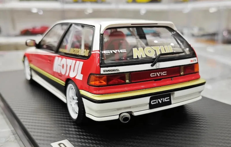 1:18 Honda 1987 Civic EF SiR Motor Sport Die Cast Model Car