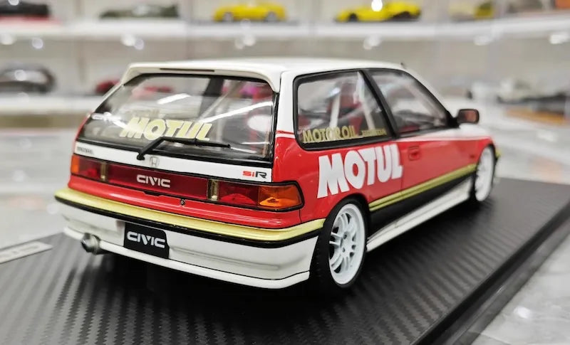 1:18 Honda 1987 Civic EF SiR Motor Sport Die Cast Model Car