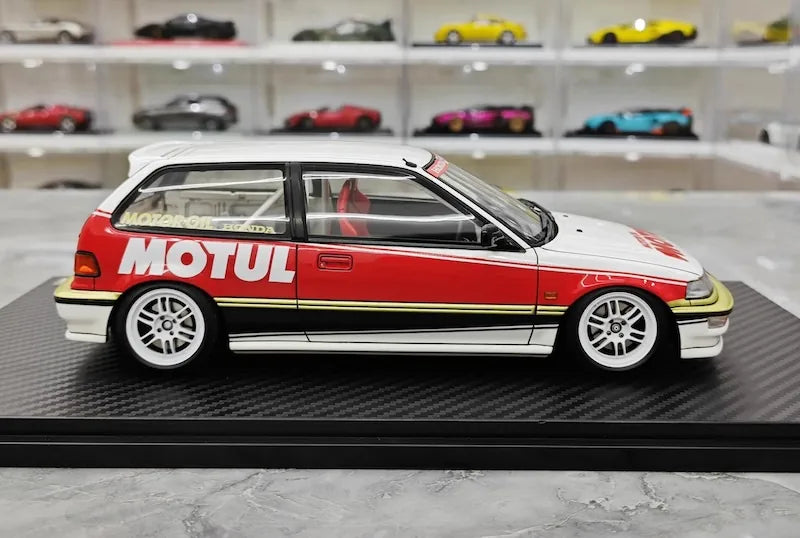 1:18 Honda 1987 Civic EF SiR Motor Sport Die Cast Model Car