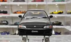 1:18 Honda 1991 Civic EG6 SiR Black Die Cast Model Car