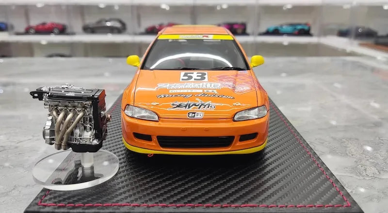1:18 Honda 1992 Civic EG6 Zero Fighter Racing Die Cast Model Car