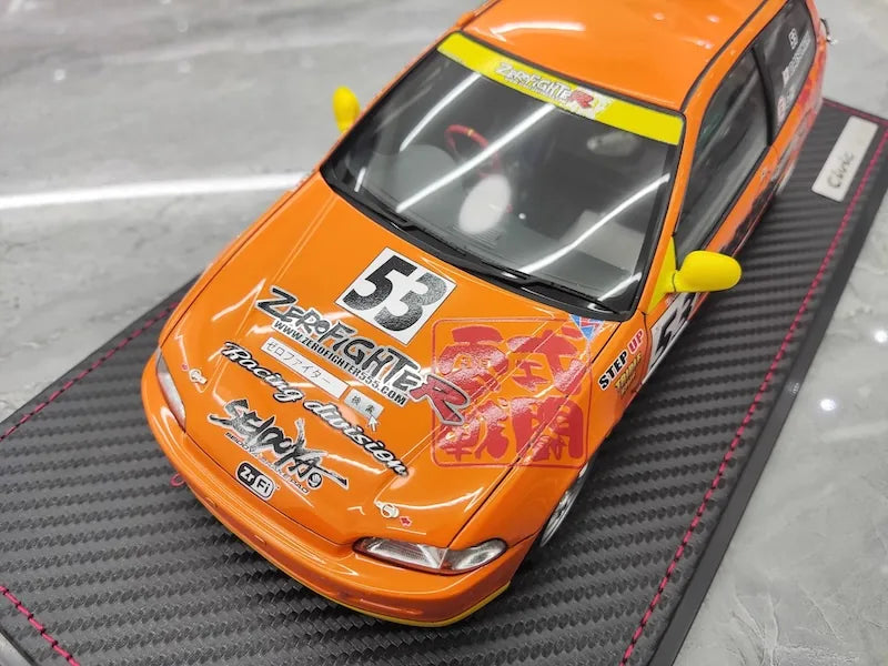 1:18 Honda 1992 Civic EG6 Zero Fighter Racing Die Cast Model Car
