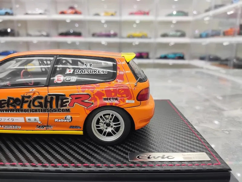 1:18 Honda 1992 Civic EG6 Zero Fighter Racing Die Cast Model Car