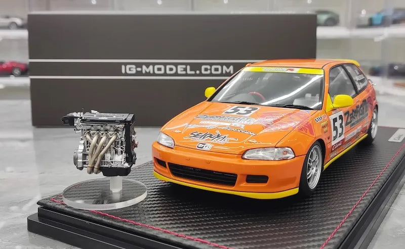 1:18 Honda 1992 Civic EG6 Zero Fighter Racing Die Cast Model Car