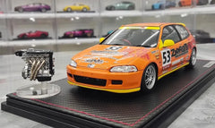 1:18 Honda 1992 Civic EG6 Zero Fighter Racing Die Cast Model Car