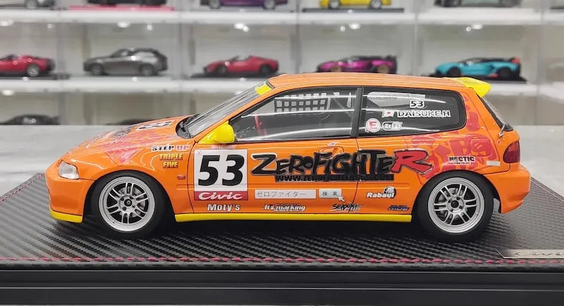 1:18 Honda 1992 Civic EG6 Zero Fighter Racing Die Cast Model Car