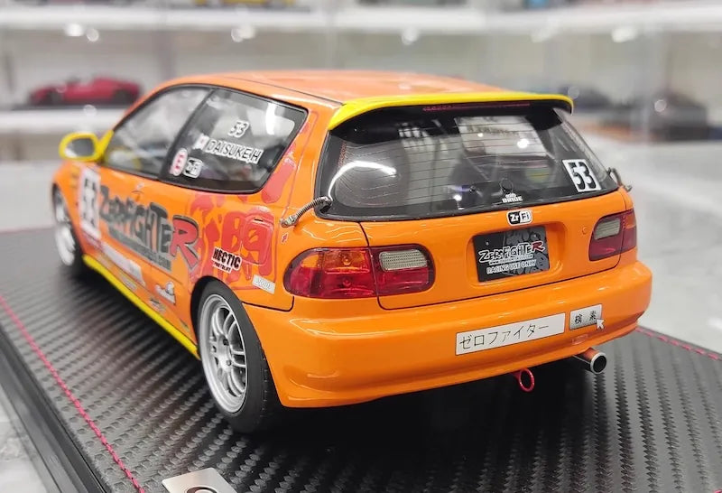 1:18 Honda 1992 Civic EG6 Zero Fighter Racing Die Cast Model Car